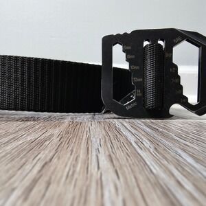 Bison Designs Kool Tool Mens Nylon Web Belt Medium Black Tactical Made USA